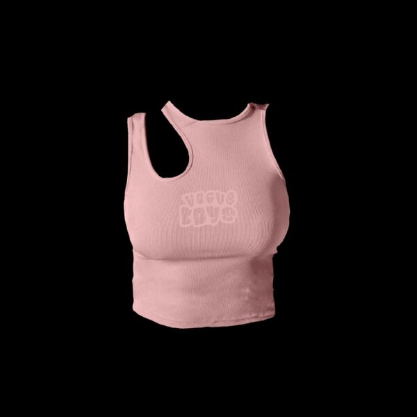 CROPPED ASHAWO TANK [PINK]