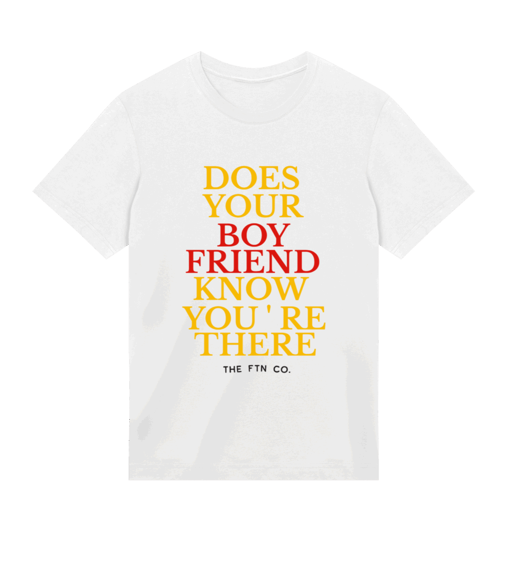 Does He White Tee