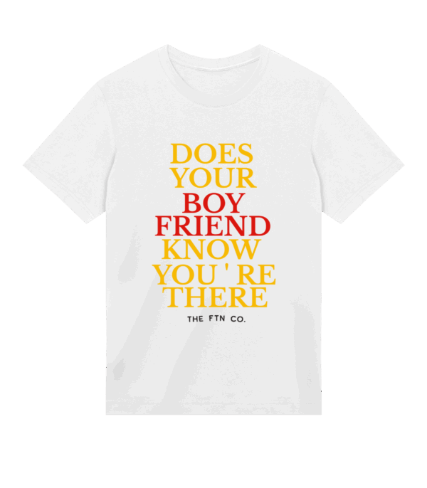 Does He White Tee